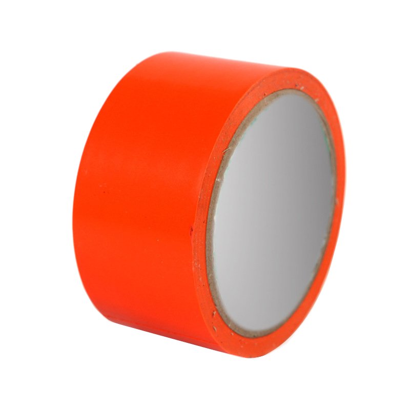 rillprint vloermarkeringsband, 50 mm × 33 m, rood/wit